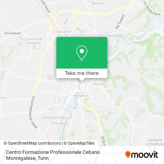 Centro Formazione Professionale Cebano Monregalese map