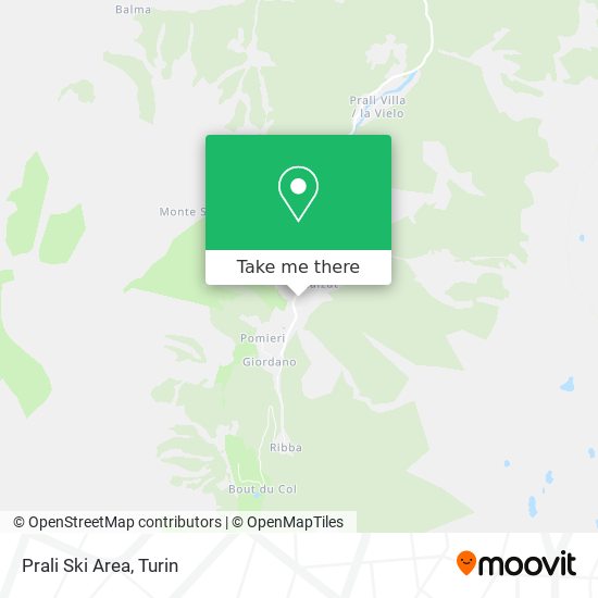 Prali Ski Area map