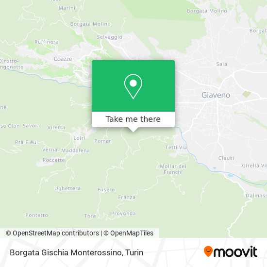 Borgata Gischia Monterossino map