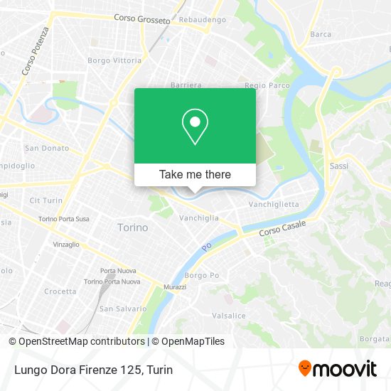 Lungo Dora Firenze  125 map