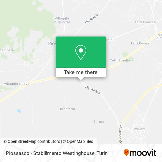 Piossasco - Stabilimento Westinghouse map