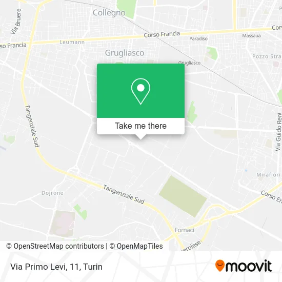 Via Primo Levi, 11 map