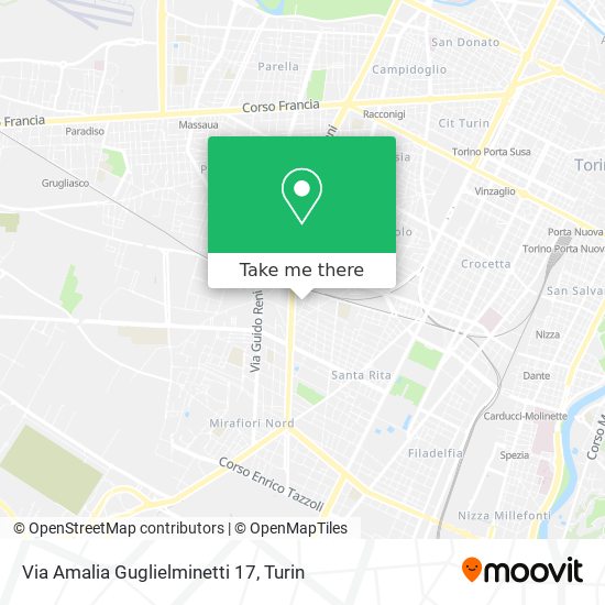 Via Amalia Guglielminetti  17 map
