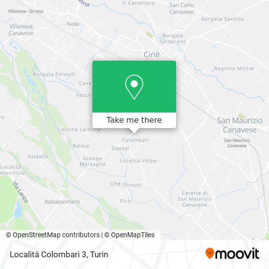 Località Colombari  3 map