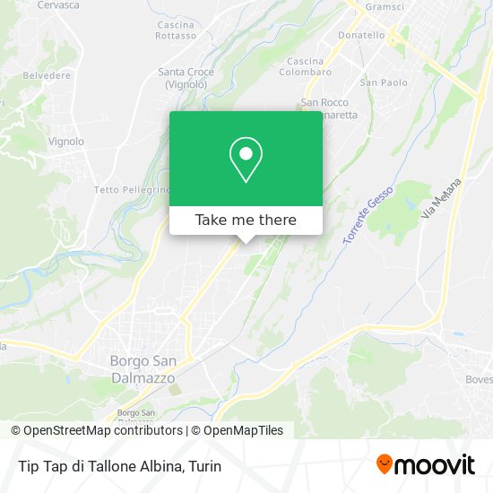 Tip Tap di Tallone Albina map