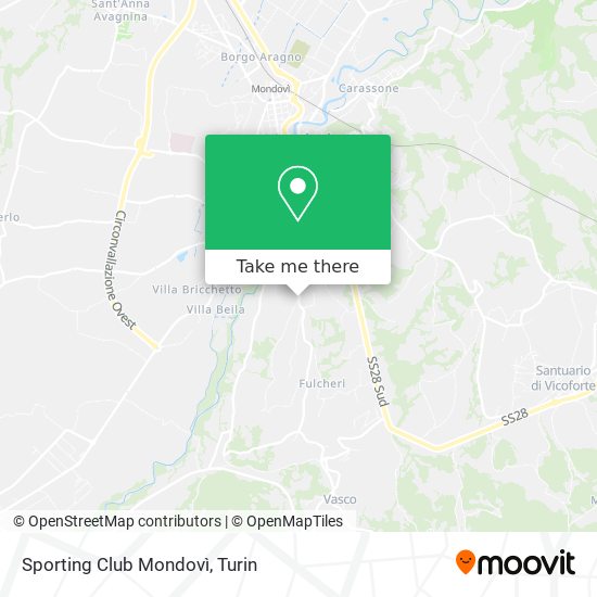 Sporting Club Mondovì map