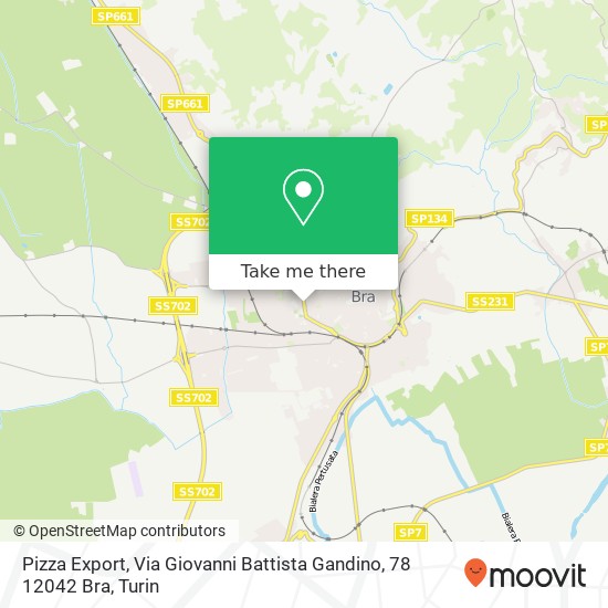 Pizza Export, Via Giovanni Battista Gandino, 78 12042 Bra map