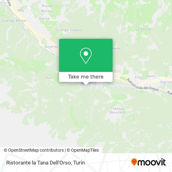 Ristorante la Tana Dell'Orso map