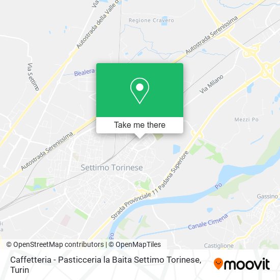 Caffetteria - Pasticceria la Baita Settimo Torinese map