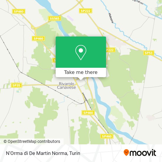 N'Orma di De Martin Norma map