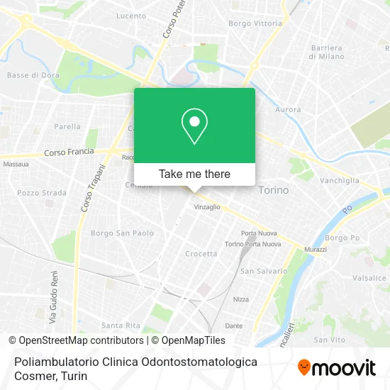 Poliambulatorio Clinica Odontostomatologica Cosmer map