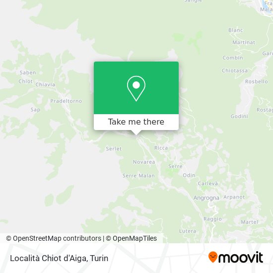 Località Chiot d'Aiga map