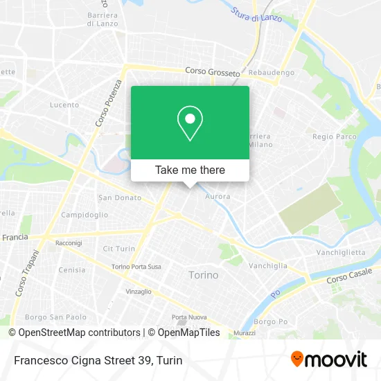 Francesco Cigna Street 39 map