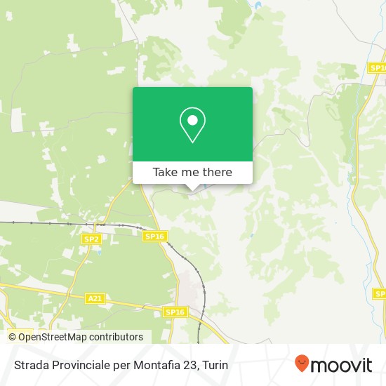 Strada Provinciale per Montafia 23 map