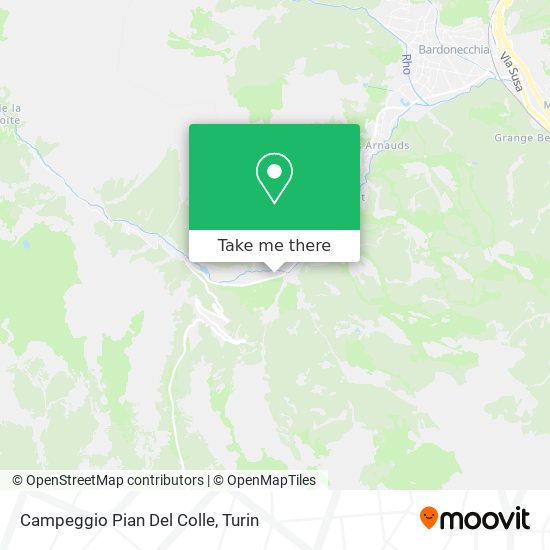 Campeggio Pian Del Colle map