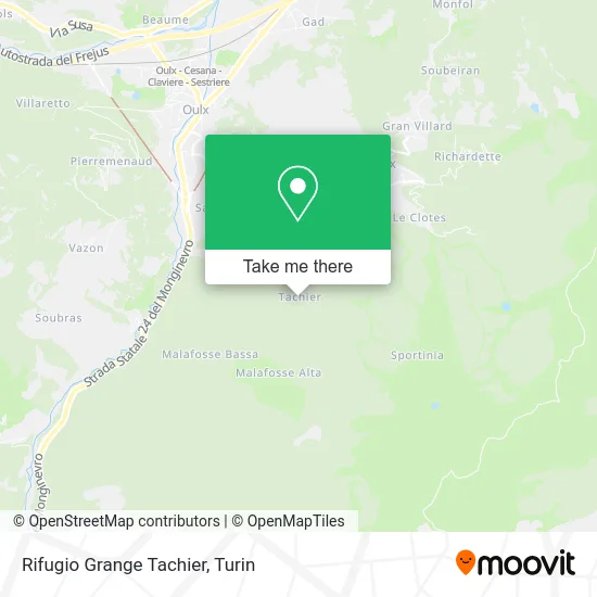 Grange Tachier Refuge map