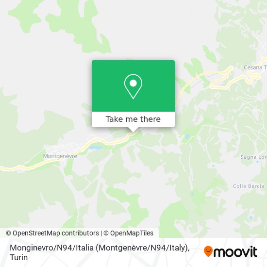 Monginevro / N94 / Italia (Montgenèvre / N94 / Italy) map
