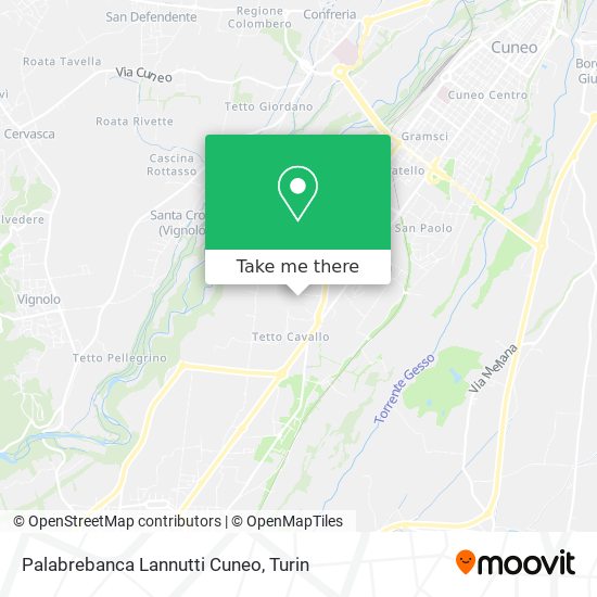 Palabrebanca Lannutti Cuneo map