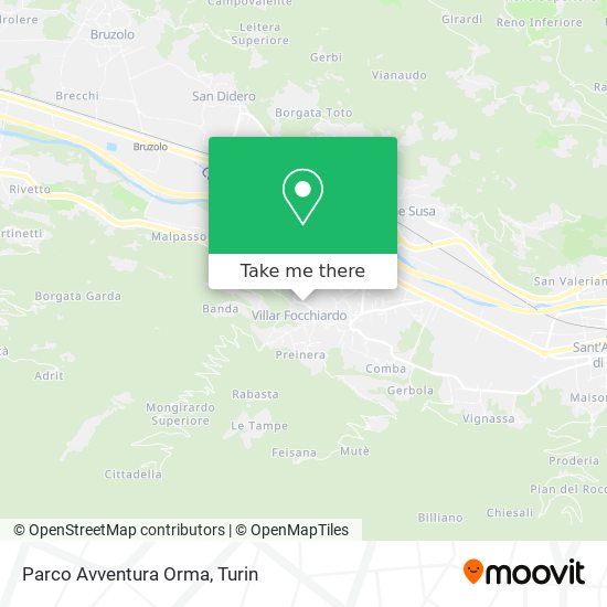 Parco Avventura Orma map