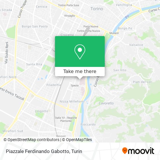 Piazzale Ferdinando Gabotto map
