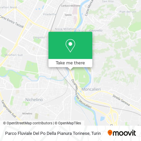 Parco Fluviale Del Po Della Pianura Torinese map