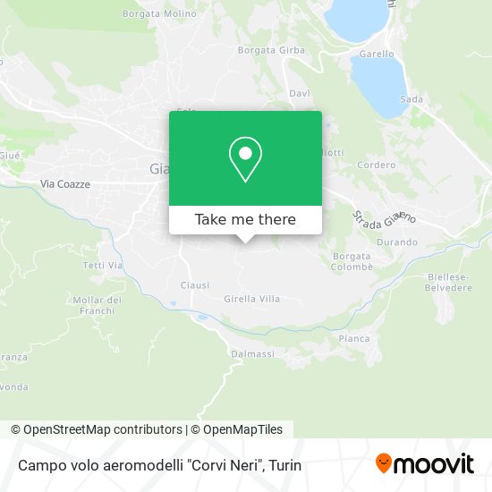 Campo volo aeromodelli "Corvi Neri" map