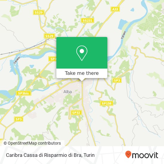 Caribra Cassa di Risparmio di Bra map