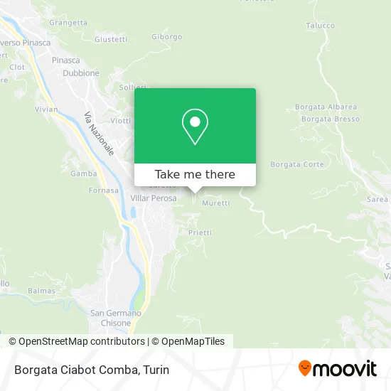 Borgata Ciabot Comba map