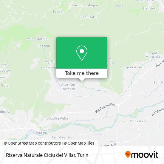 Riserva Naturale Ciciu del Villar map