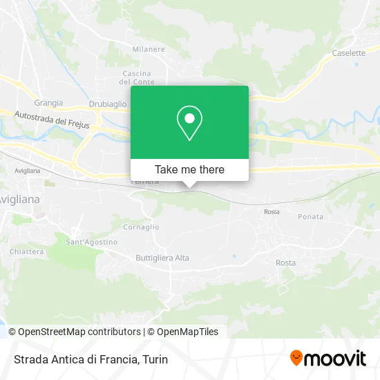 Strada Antica di Francia map