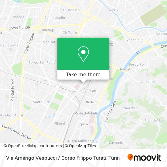 Via Amerigo Vespucci / Corso Filippo Turati map