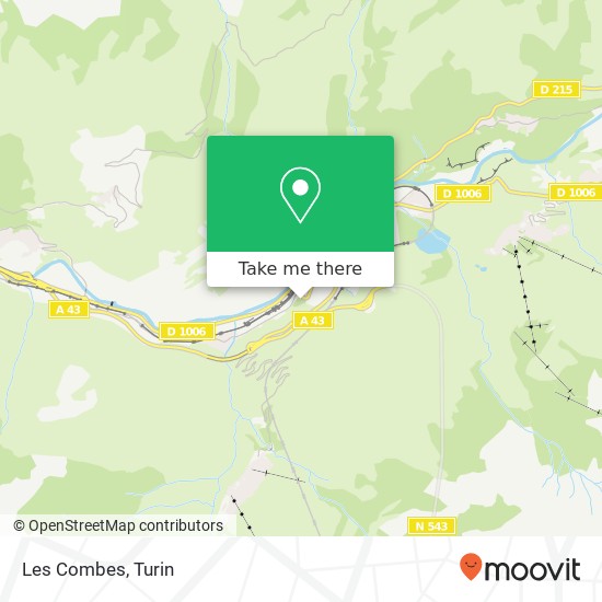 Les Combes map