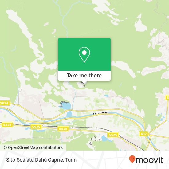 Sito Scalata Dahü Caprie map