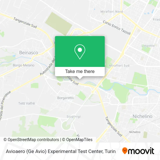 Avioaero (Ge Avio) Experimental Test Center map