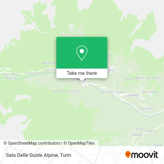 Alpine Guides Hall map