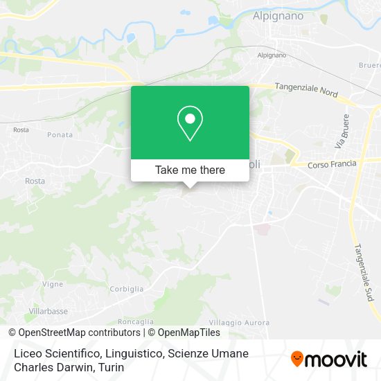 Liceo Scientifico, Linguistico, Scienze Umane Charles Darwin map