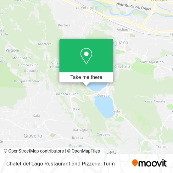 Chalet del Lago Restaurant and Pizzeria map