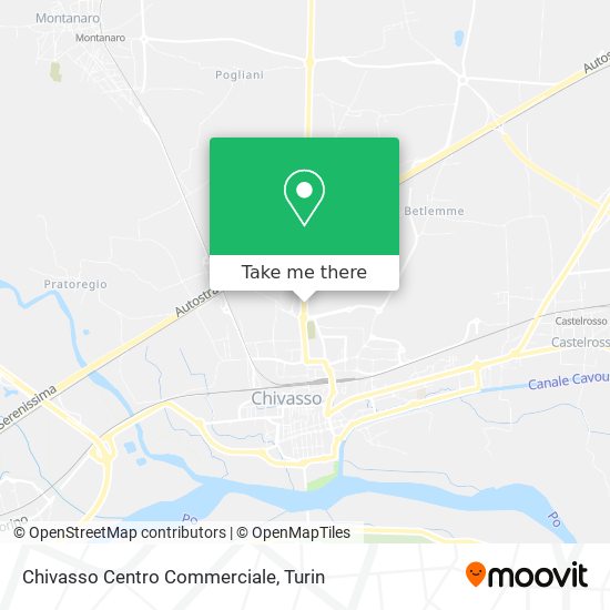 Chivasso Centro Commerciale map