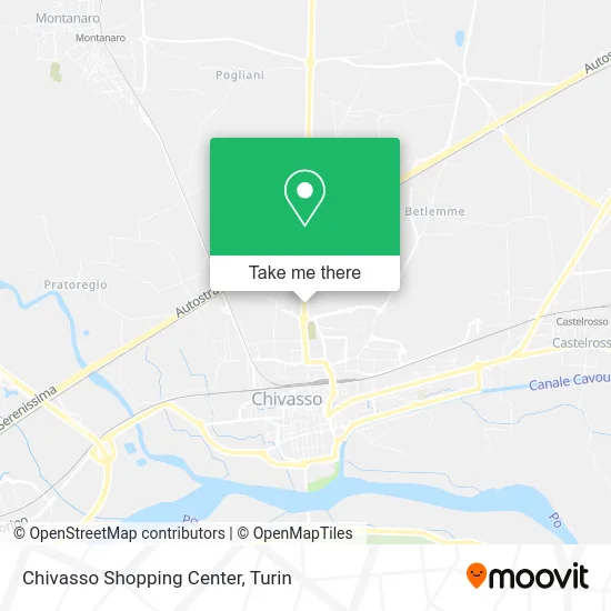 Chivasso Shopping Center map