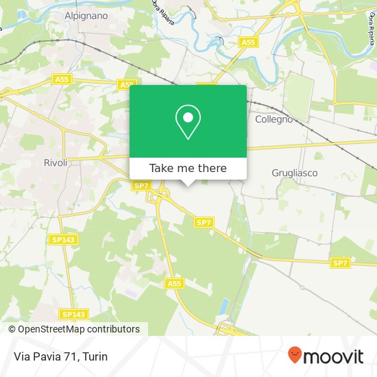 Via Pavia 71 map