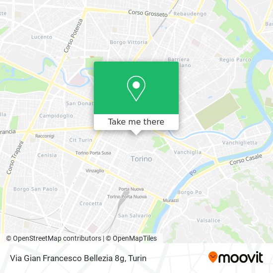 Via Gian Francesco Bellezia  8g map