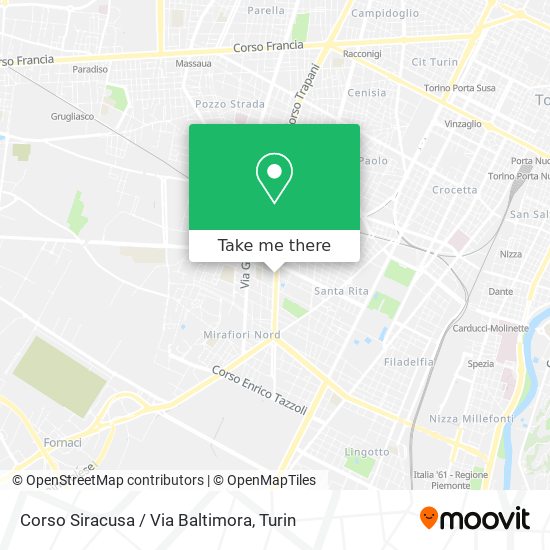 Corso Siracusa / Via Baltimora map