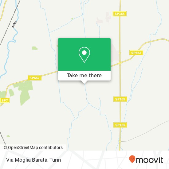 Via Moglia Baratà map