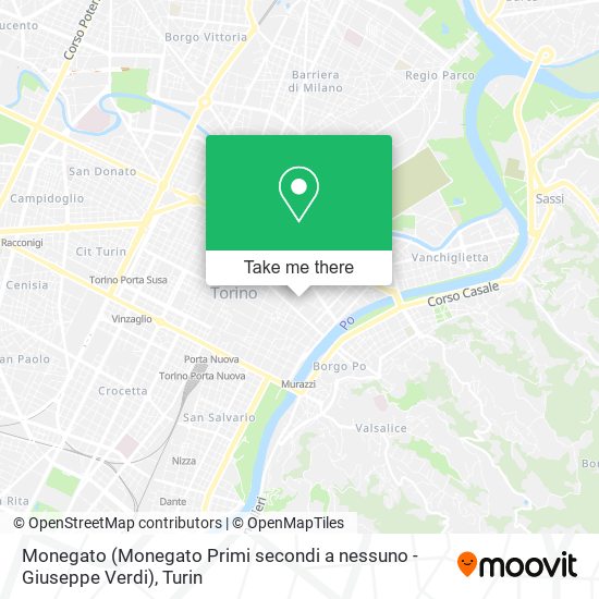 Monegato (Monegato Primi secondi a nessuno - Giuseppe Verdi) map