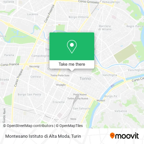 Montesano Istituto di Alta Moda map