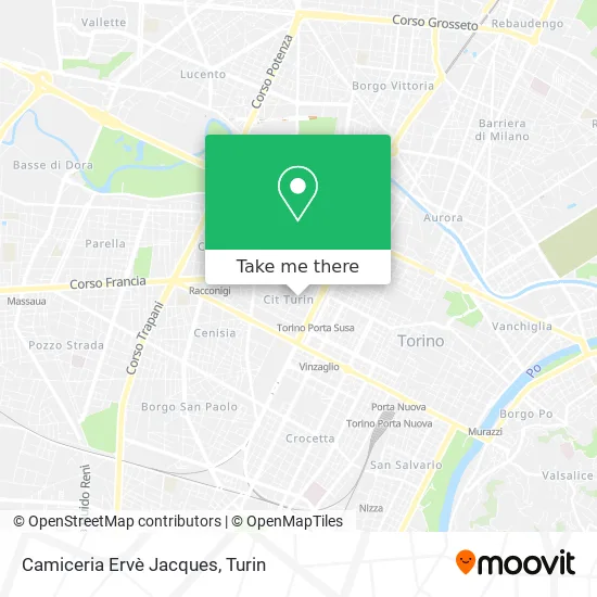 Camiceria Ervè Jacques map