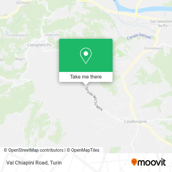 Val Chiapini Road map
