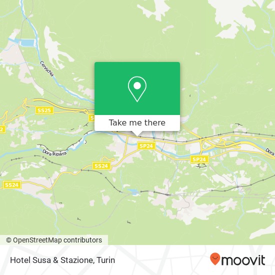 Hotel Susa & Stazione map