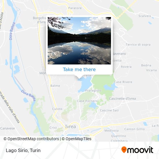 Lago Sirio map