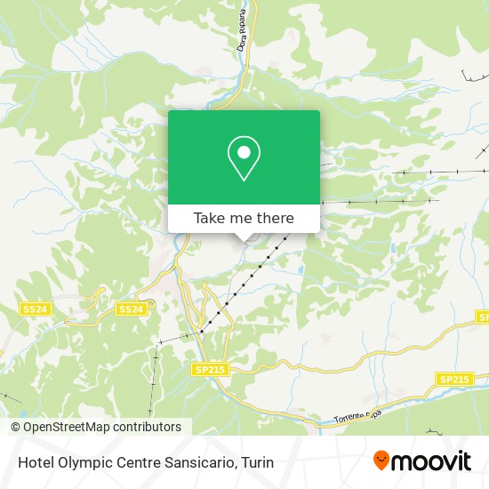 Hotel Olympic Centre Sansicario map